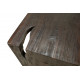Reclaimed Pine Driftwood Look Dark Finish Console Table